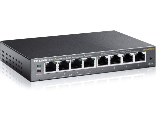 TP-Link 8p TL-SG108PE (8x10/100/1000Mbit, 4xPoE+) - 359600 - zdjęcie 4